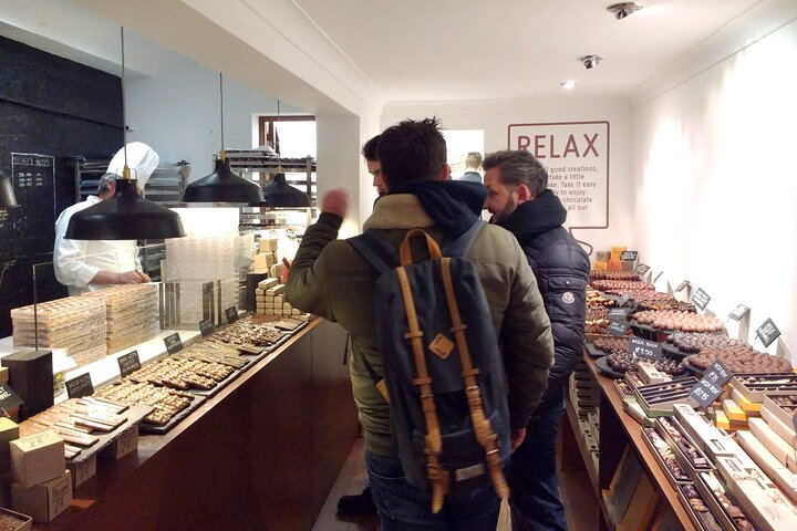Many different tasters on our Brighton chocolate tour